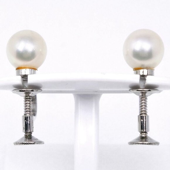 MIKIMOTO Pearl Earring6.6mm Pearl/Silver925 2.3g Women - Picture 5 of 7